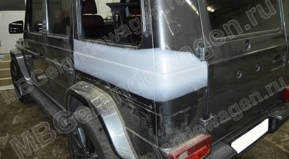 Ремонт и покраска заднего крыла Мерседес Гелендваген