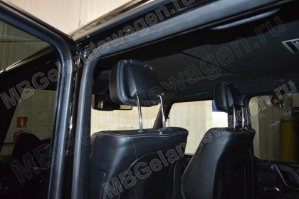 Осуществялем установку развлекательного центра - задних мониторов на Мерседес Гелендваген